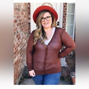 NWT - LuLaRoe - Cheryl Cardigan - 2XL - Brown